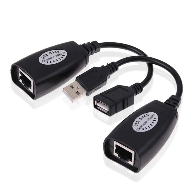 USB Extension Cable Over Cat5e Cat6 RJ45 Extender Adapter 150 ft The Wires Zone