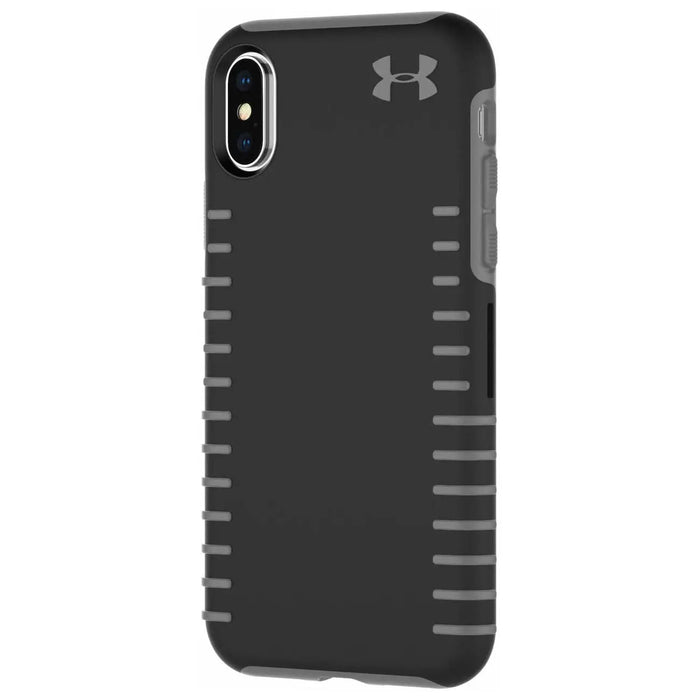 Under Armour UAIPH-011-BGR UA Protect Grip Series Hybrid Hard Case for Apple® iPhone® X and XS - Black/Graphite Others