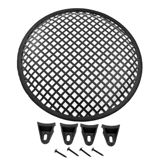 Universal 10 inch Metal Mesh Speaker Subwoofer Grill Cover Waffle Style with Clips and Screw The Wires Zone