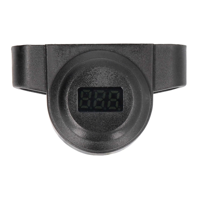 Universal Flush Mount Voltage Meter with 22mm Hole - Retail Pack The Install Bay