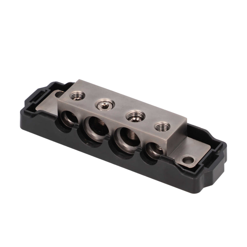 T-Spec VDGB4 Bolt Down Ground Block Solid Brass (2) 0/4 (2) 4/8 outputs Distribution Blocks