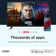 Vizio D24F4 24" 1080p D Series Full HD Smart TV with Apple AirPlay & Chromecast Vizio