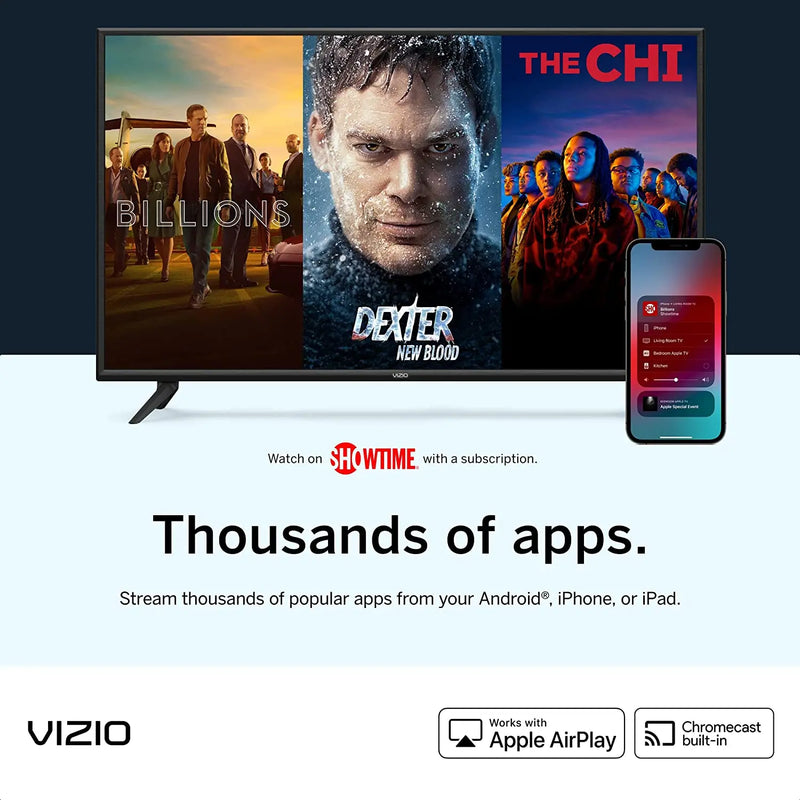 Vizio D24F4 24" 1080p D Series Full HD Smart TV with Apple AirPlay & Chromecast Vizio