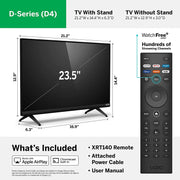 Vizio D24F4 24" 1080p D Series Full HD Smart TV with Apple AirPlay & Chromecast Vizio