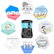 Water Jet Electric Dental Pick Flosser Oral Irrigator 600ml for Teeth/Braces 8 Tips 10 Adjustable Pressure Others
