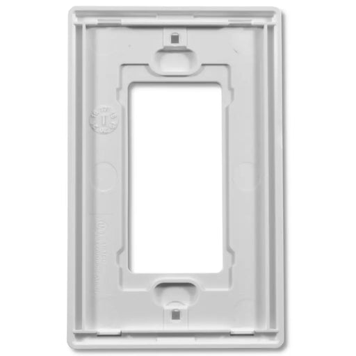 White 1-Gang Screwless Decorator Wall Plates for Outlet Switch (1-50 Pack) The Wires Zone