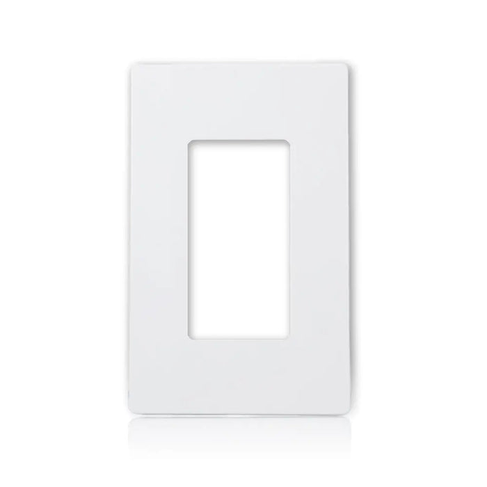 White 1-Gang Screwless Decorator Wall Plates for Outlet Switch (1-50 Pack) The Wires Zone