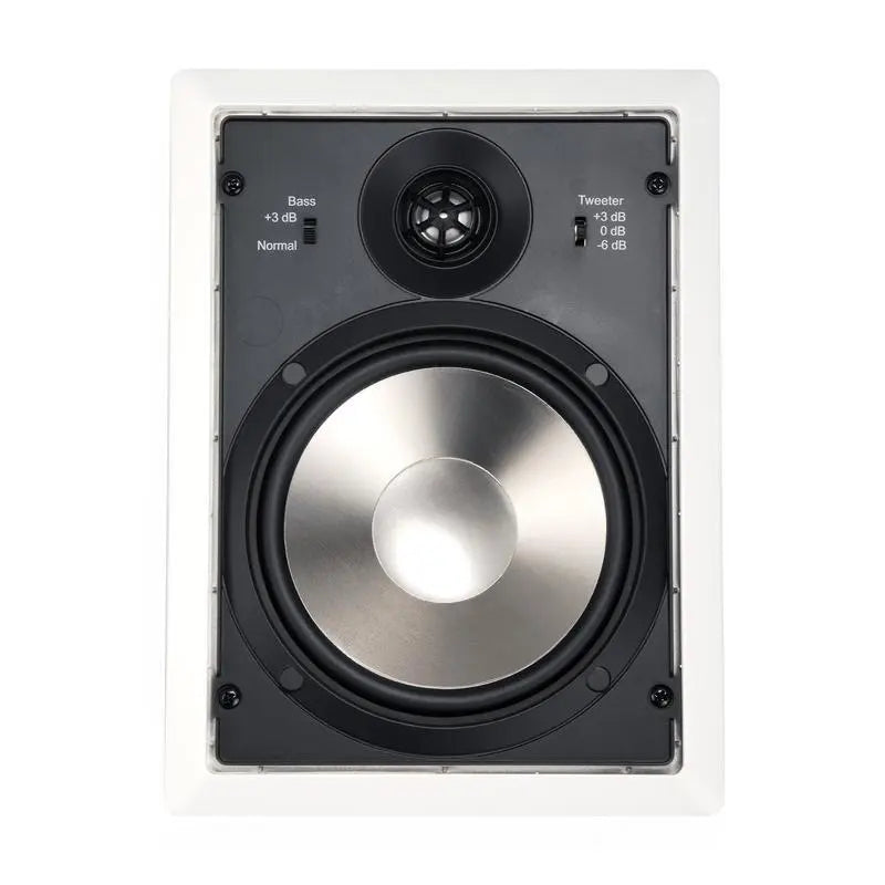 White 2-Way 6" 120 Watts 6 Ohms In-Wall Home Theater Speaker (pair) The Wires Zone