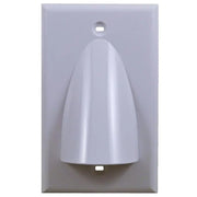 White Single-Gang Low Voltage Cable Pass Through Wall Face Plate (1-20 Pack) The Wires Zone