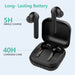 Wireless Bluetooth Earbuds Headphones CVC 8.0 Noise Reduction with Charging Case Others