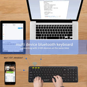 Wireless Keyboard Bluetooth 4.0 LE & 2.4G Full Size Dual-Mode for PC/Smartphone/Tablet Others