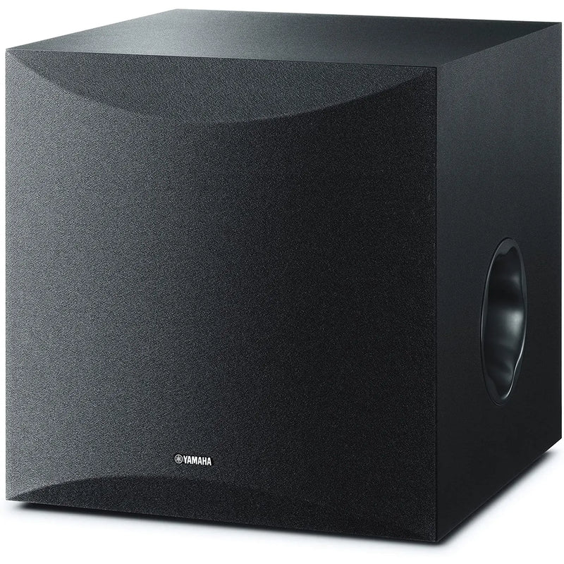 Yamaha NS-SW100 10" Compact Powered Subwoofer Stylish Matte Black Yamaha