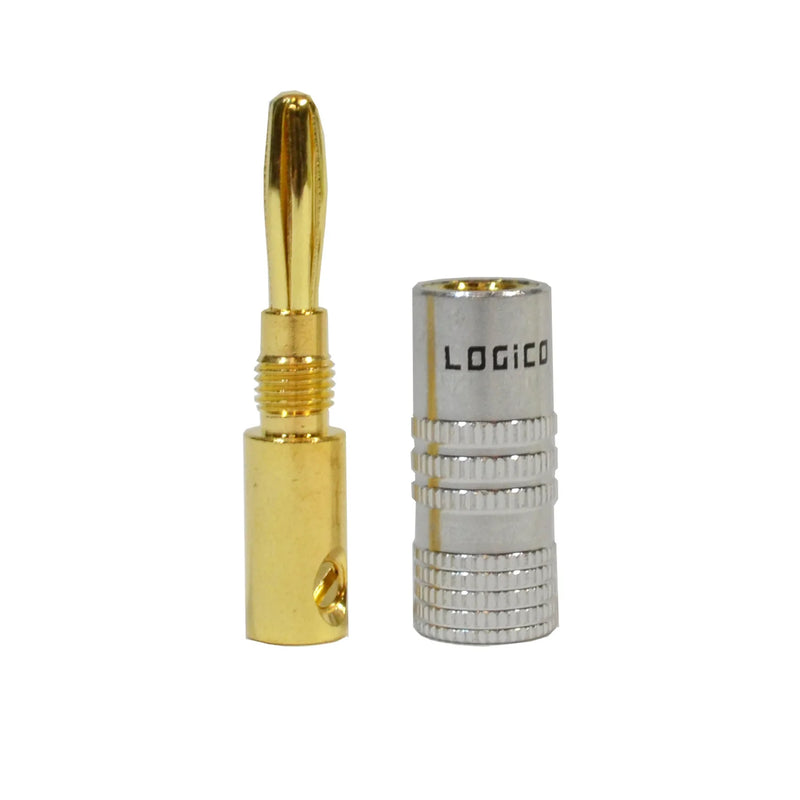 24K Gold Plated Banana Plug Connector Adapter (10/pack)