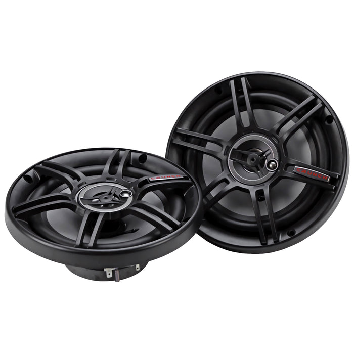 Crunch CS653 CS 6.5" 300 Watts Full Range 3 Way Series Coaxial Speakers - Pair