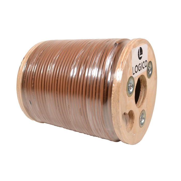 Logico TRW1805-500 18/5 Thermostat Wire 18 Gauge Solid Copper CMR Heating HVAC AC Cable 500FT Sunlight Resistant
