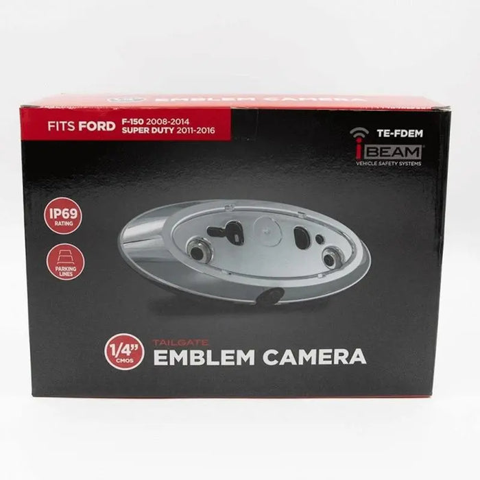 iBeam TE-FDEM Emblem Rear View Camera for Select Ford Trucks 2003 - 2017 iBeam