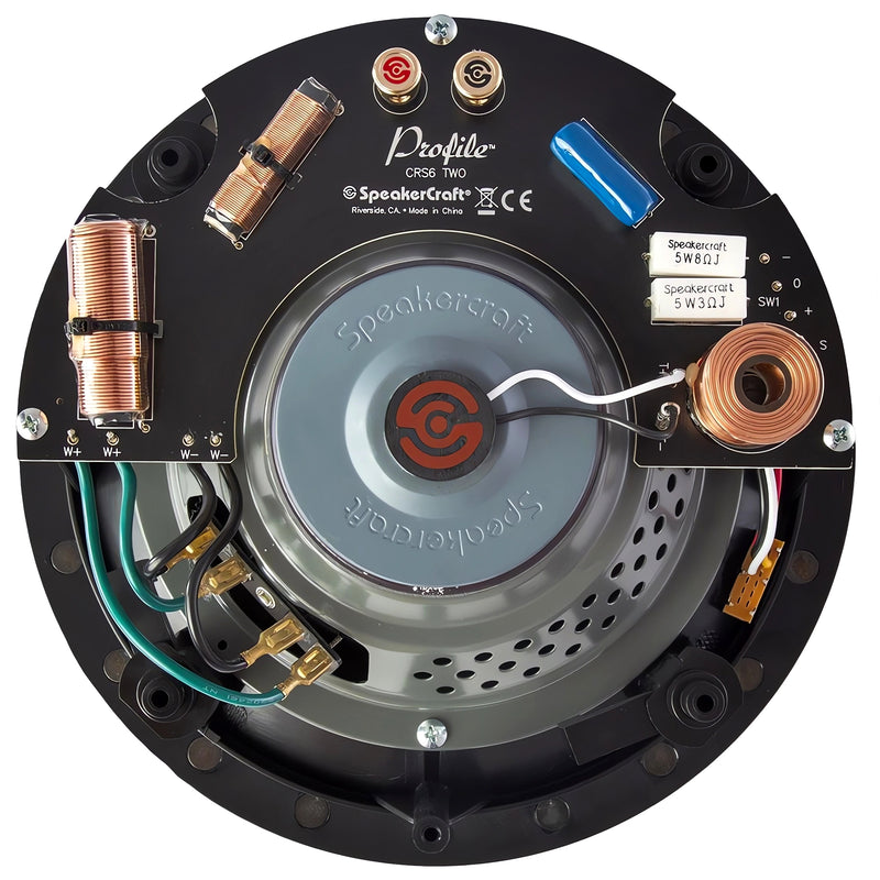 SpeakerCraft ASM56602-2 Profile CRS6 Two Series 120W 6.5" In-Ceiling Speaker (each)