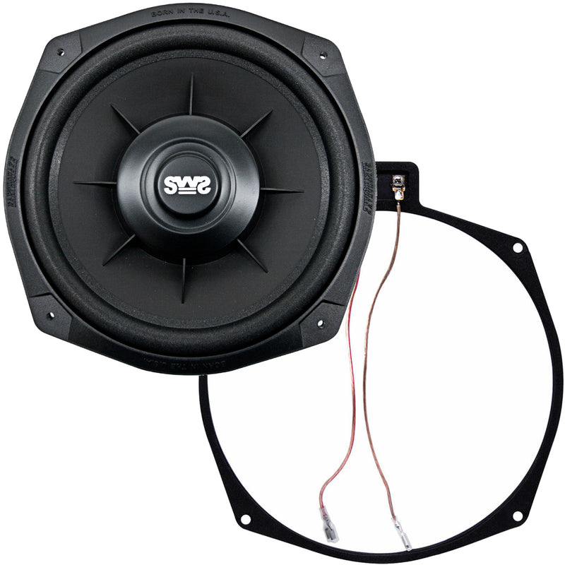 Earthquake Sound SWS-8Xi 8" 2 Ohm High Performance Shallow Subwoofer with Adapter Ring and Harness (each)