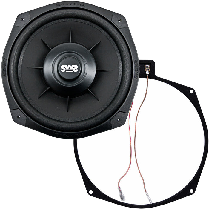 Earthquake Sound SWS-8Xi 8" 2 Ohm High Performance Shallow Subwoofer with Adapter Ring (each)